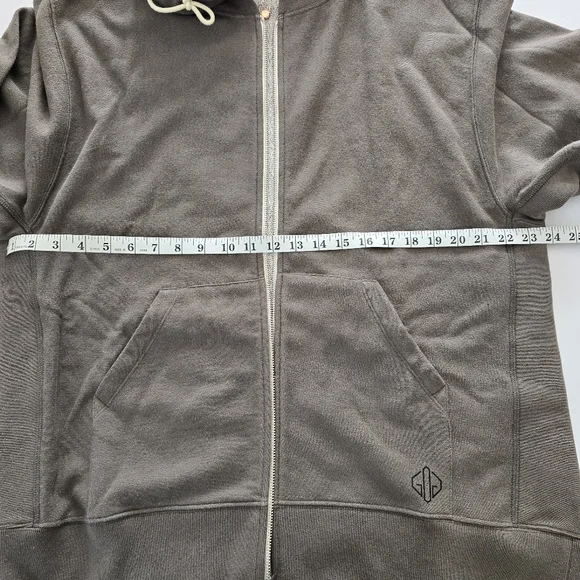 Golden Goose Venice Print Oversized Boxy Hooded Sweatshirt Size S Small Khaki - Picture 9 of 14